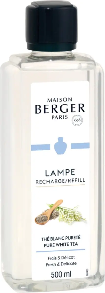 Lampe Berger Thé Blanc Pureté Navulling 500ml - afbeelding 3 van 3