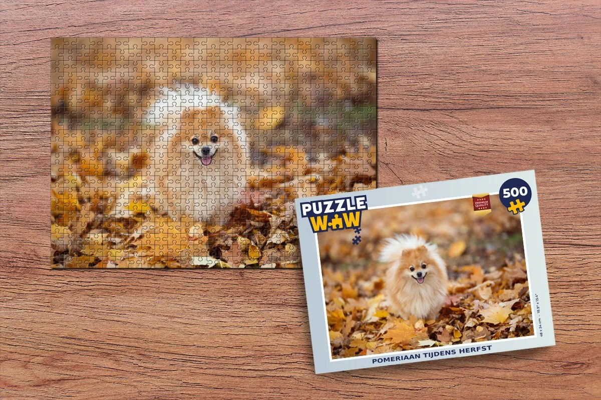 PuzzleWow Pomeriaan Herfst Legpuzzel 500 Stuks - Multicolor
