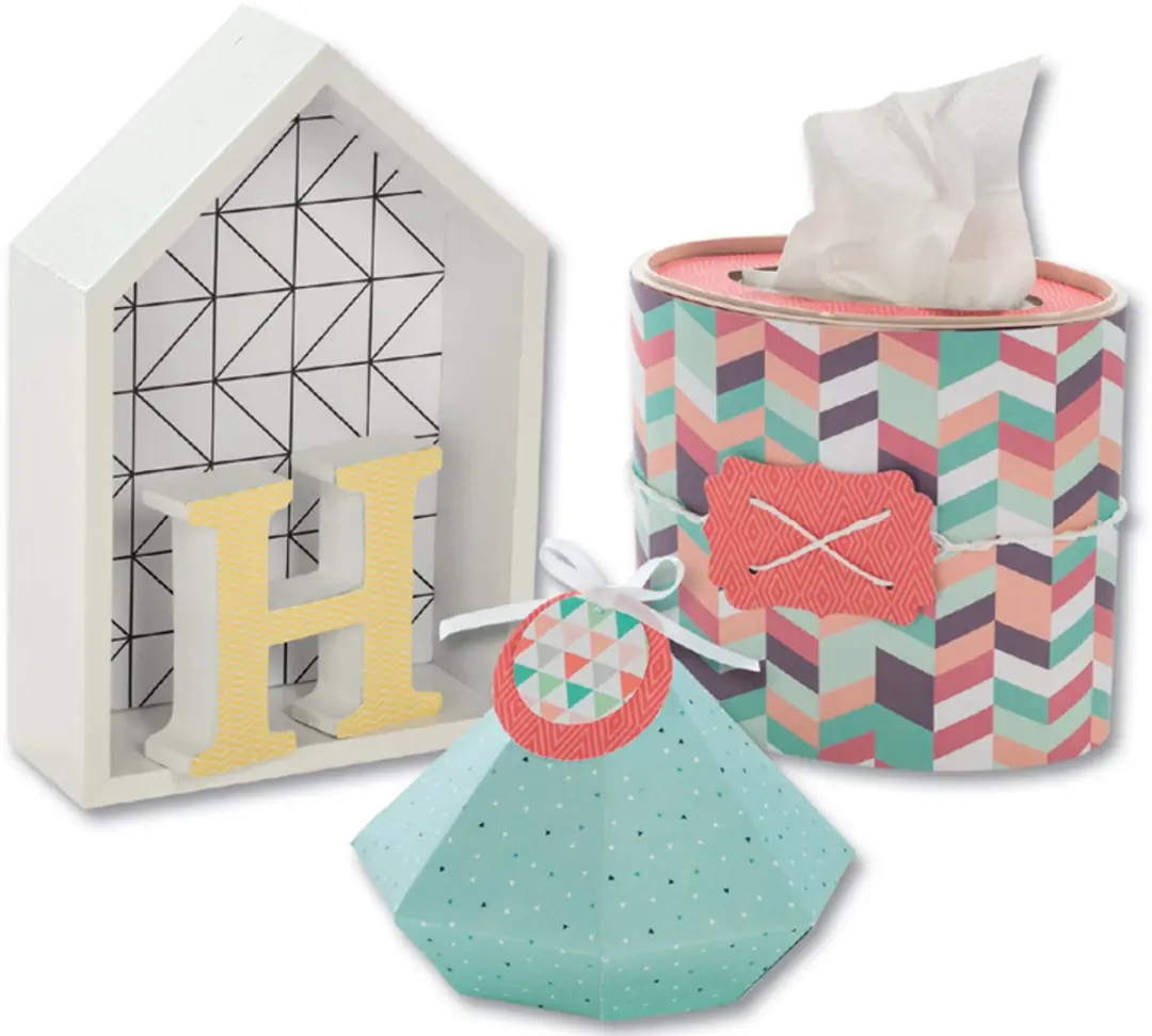 Folia Motiefpapier Geometrie 24x34cm - 20 Vel - afbeelding 2 van 2