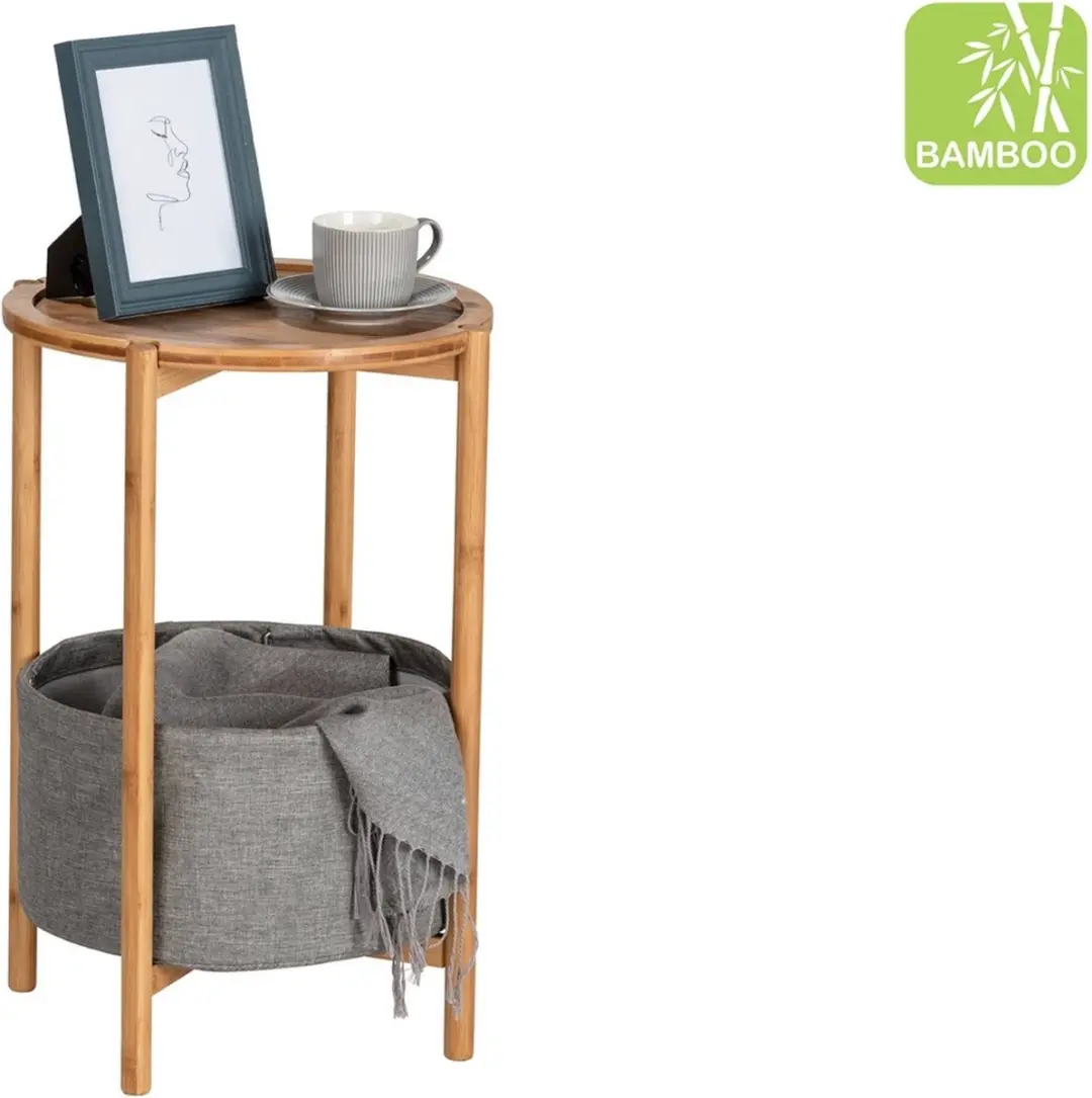 Wenko Bahari Bijzettafel Bamboe 42cm - afbeelding 2 van 6