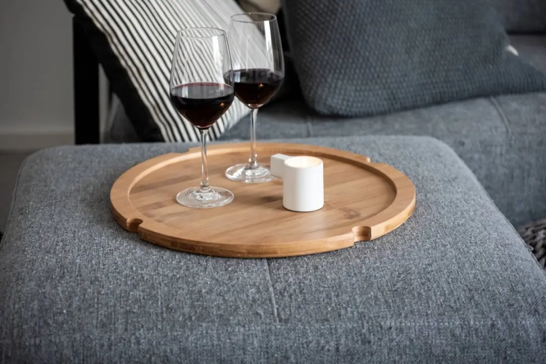 Wenko Bahari Bijzettafel Bamboe 42cm - afbeelding 6 van 6