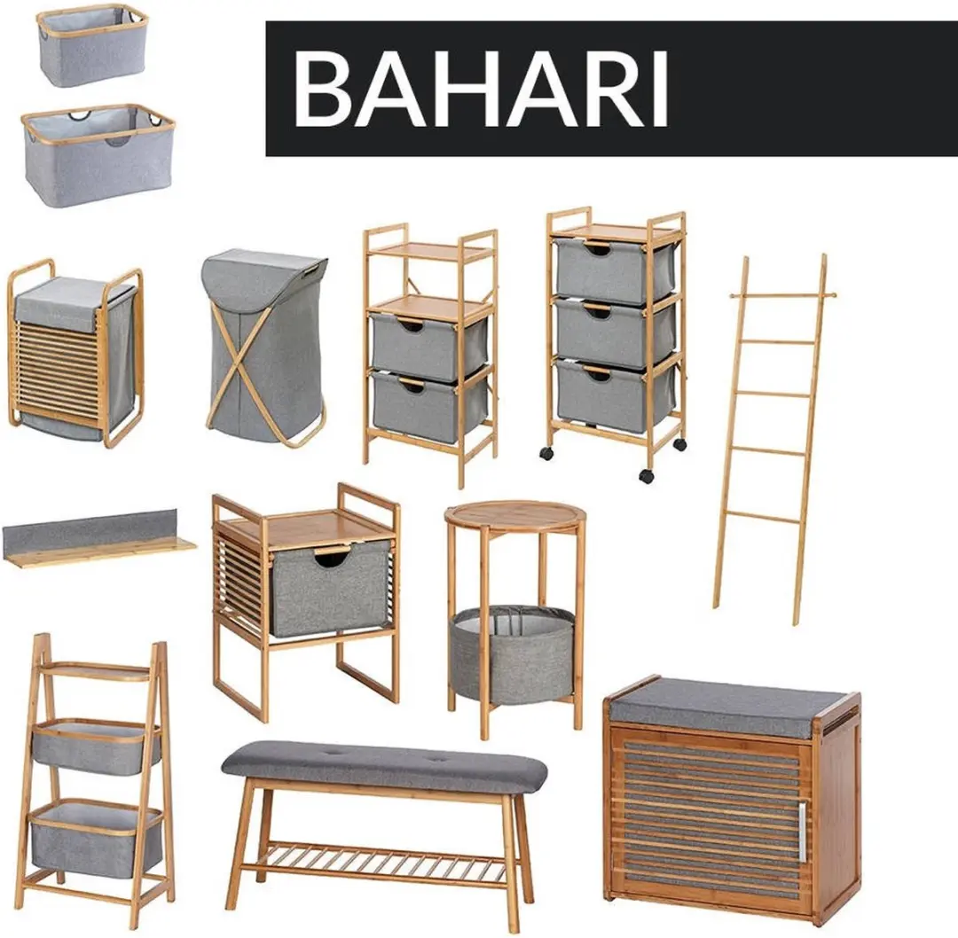 Wenko Bahari Bijzettafel Bamboe 42cm - afbeelding 3 van 6