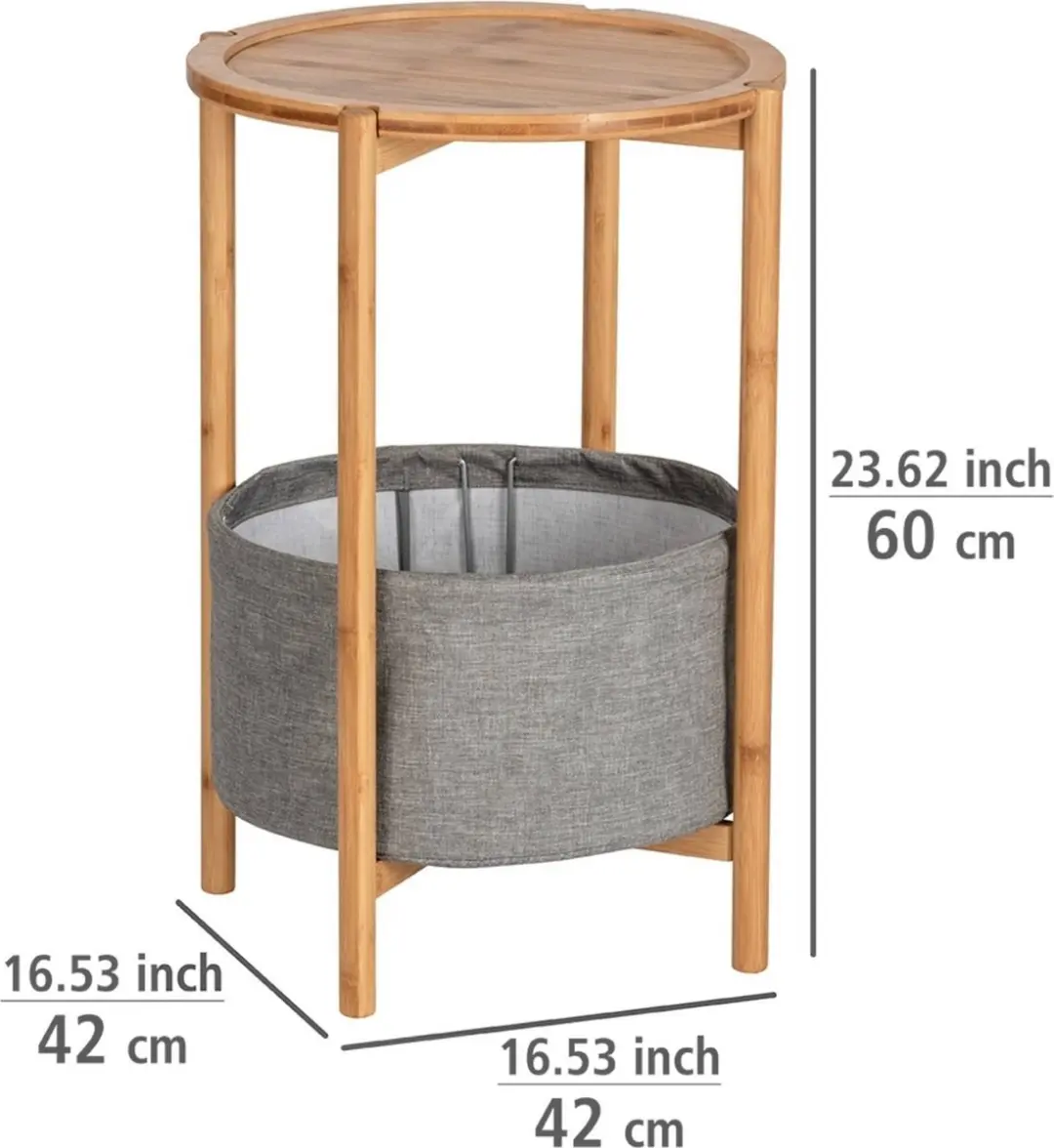 Wenko Bahari Bijzettafel Bamboe 42cm - afbeelding 4 van 6