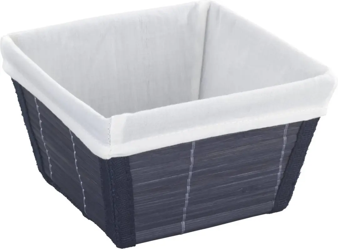 WENKO 22113100 opbergmand Bamboo S donkerblauw