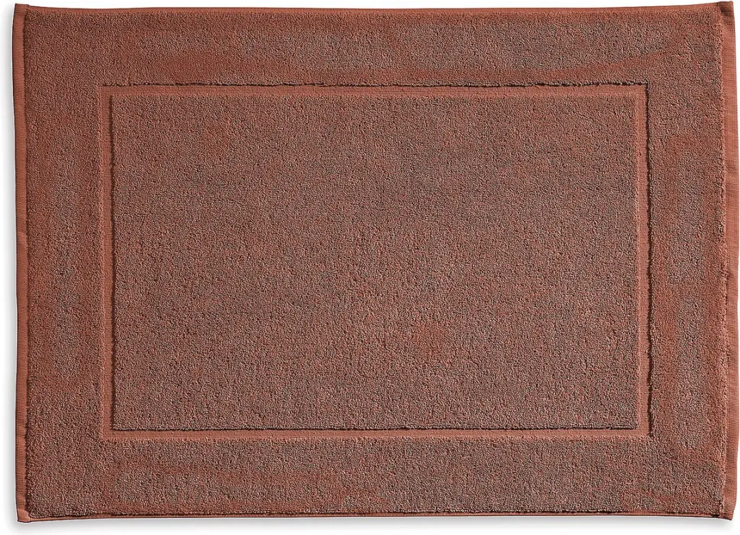 Badmat, 70 x 50 cm, Katoen, Terrabruin