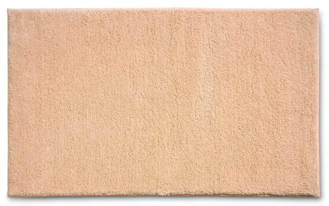 Badkamermat Maja, 100% polyester, perzikkleurig, 80 x 50 x 1,5 cm