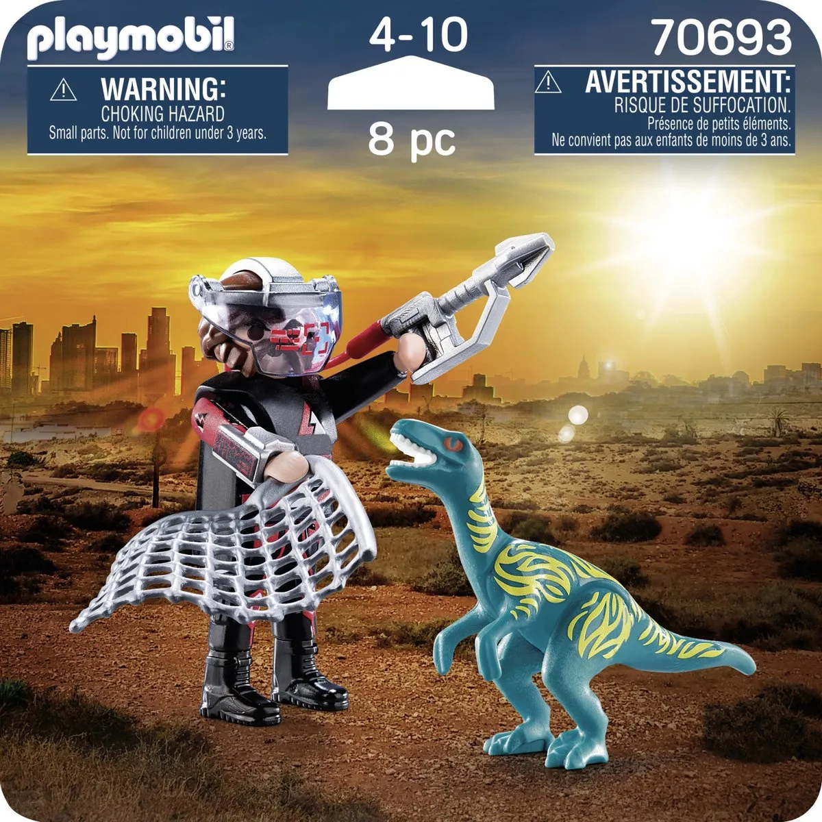 Playmobil DuoPack Velociraptor vs. Stroper 70693 - Multicolor