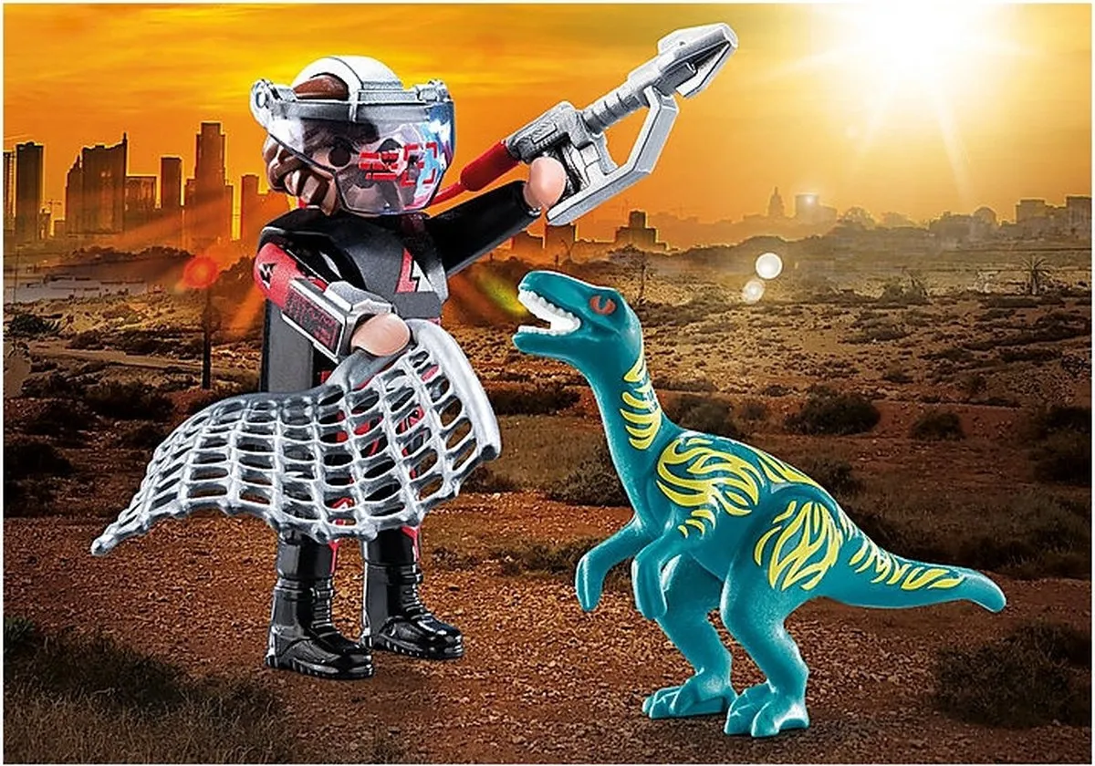 Playmobil DuoPack Velociraptor vs. Stroper 70693 - Multicolor