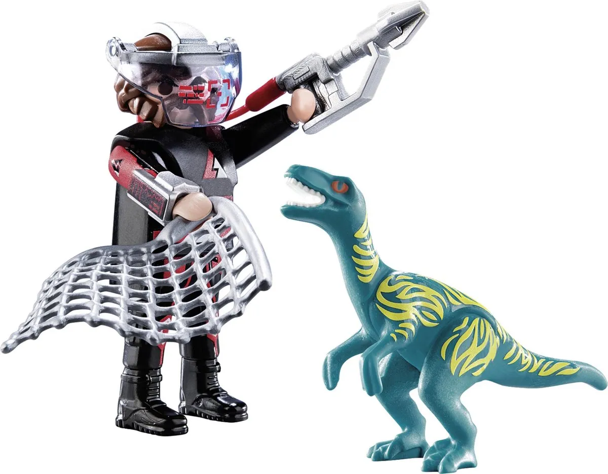 Playmobil DuoPack Velociraptor vs. Stroper 70693 - Multicolor