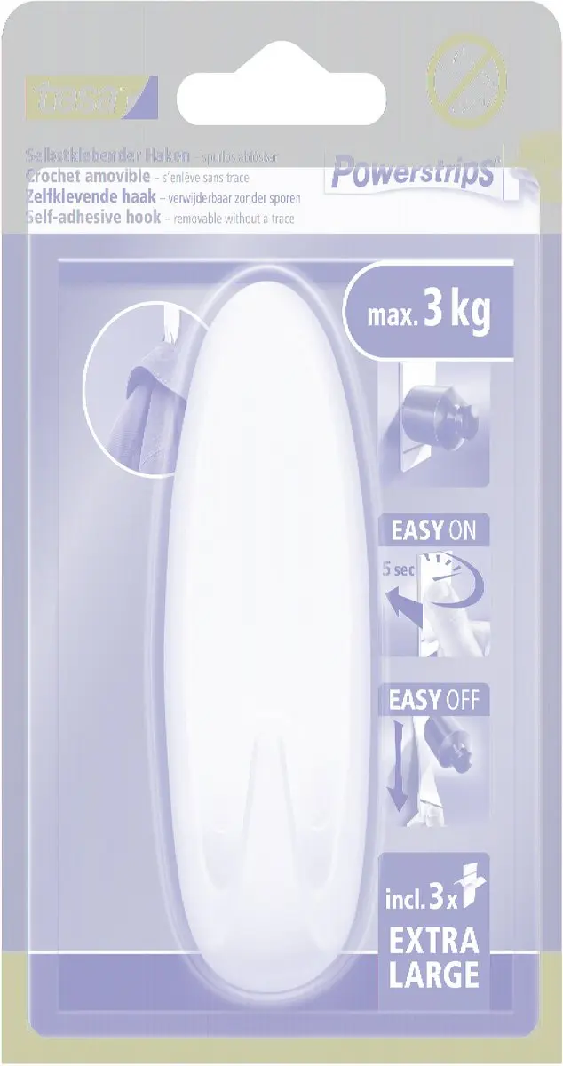 Tesa Powerstrips XL Ovaal Wandhaak