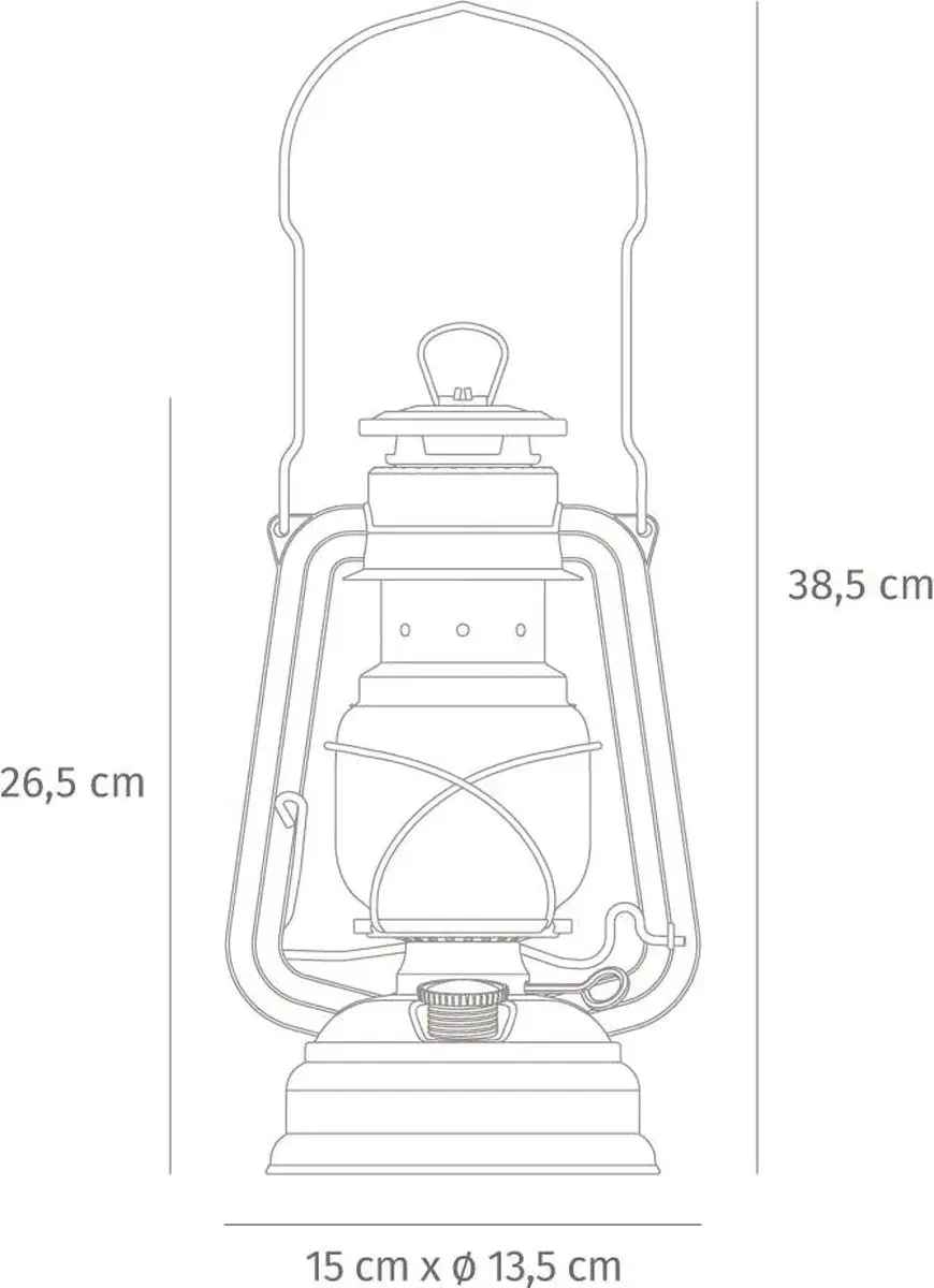 Petromax Feuerhand Baby Special 276 Stormlantaarn - Soft Peach - afbeelding 3 van 4