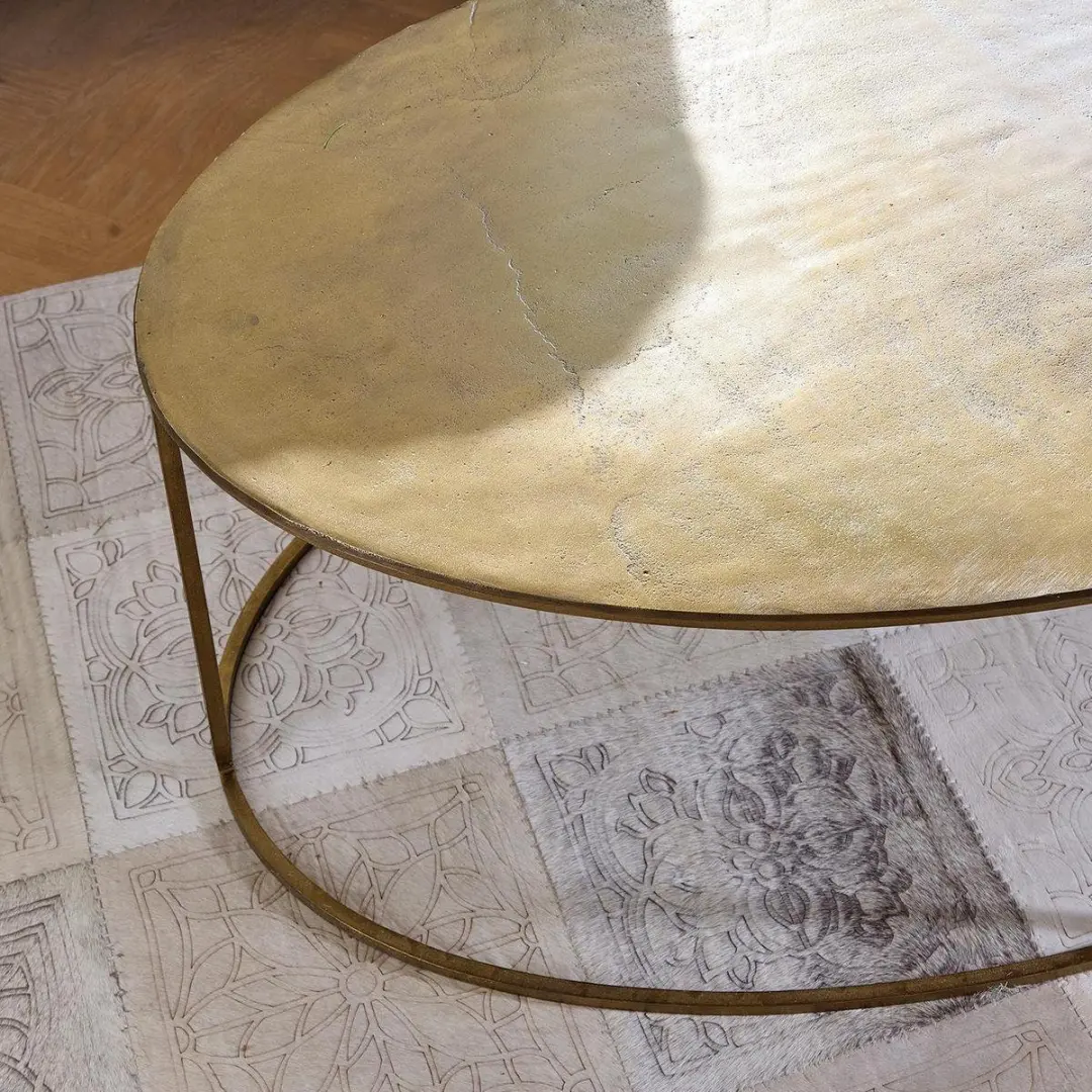 Loberon Leron Salontafel - Antiekgoud - afbeelding 6 van 6