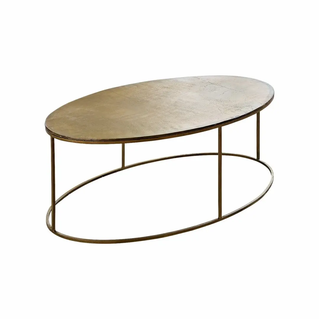 Loberon Leron Salontafel - Antiekgoud - afbeelding 2 van 6