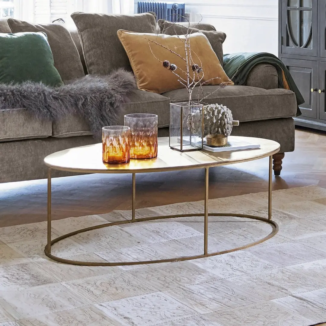 Loberon Leron Salontafel - Antiekgoud - afbeelding 4 van 6