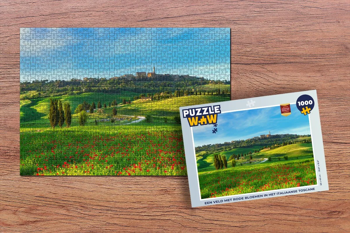 PuzzleWow Toscane Legpuzzel 1000 Stuks