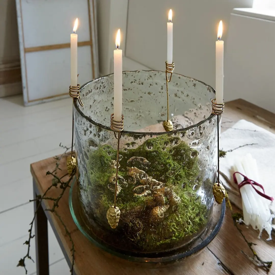 Loberon Soeren Windlicht - Ø28cm Heldere Glas - afbeelding 6 van 6