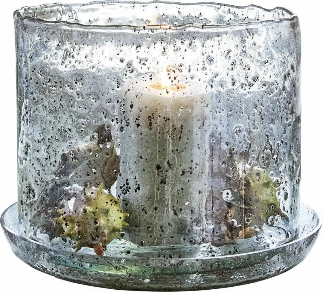 Loberon Soeren Windlicht - Ø28cm Heldere Glas - afbeelding 4 van 6