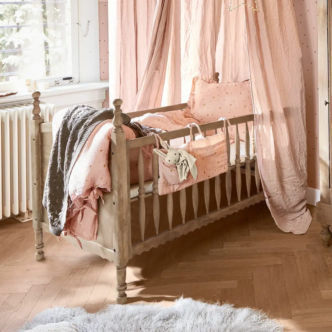 Loberon Merveillon Ledikant - Eenpersoons 80x140cm - Bruin - afbeelding 6 van 6