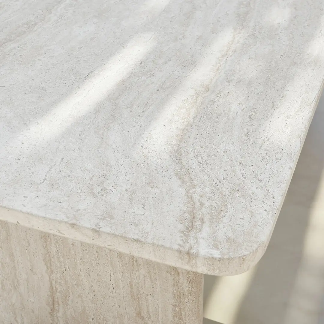Loberon Yveline Eettafel - 6 Personen - Crème - afbeelding 5 van 6