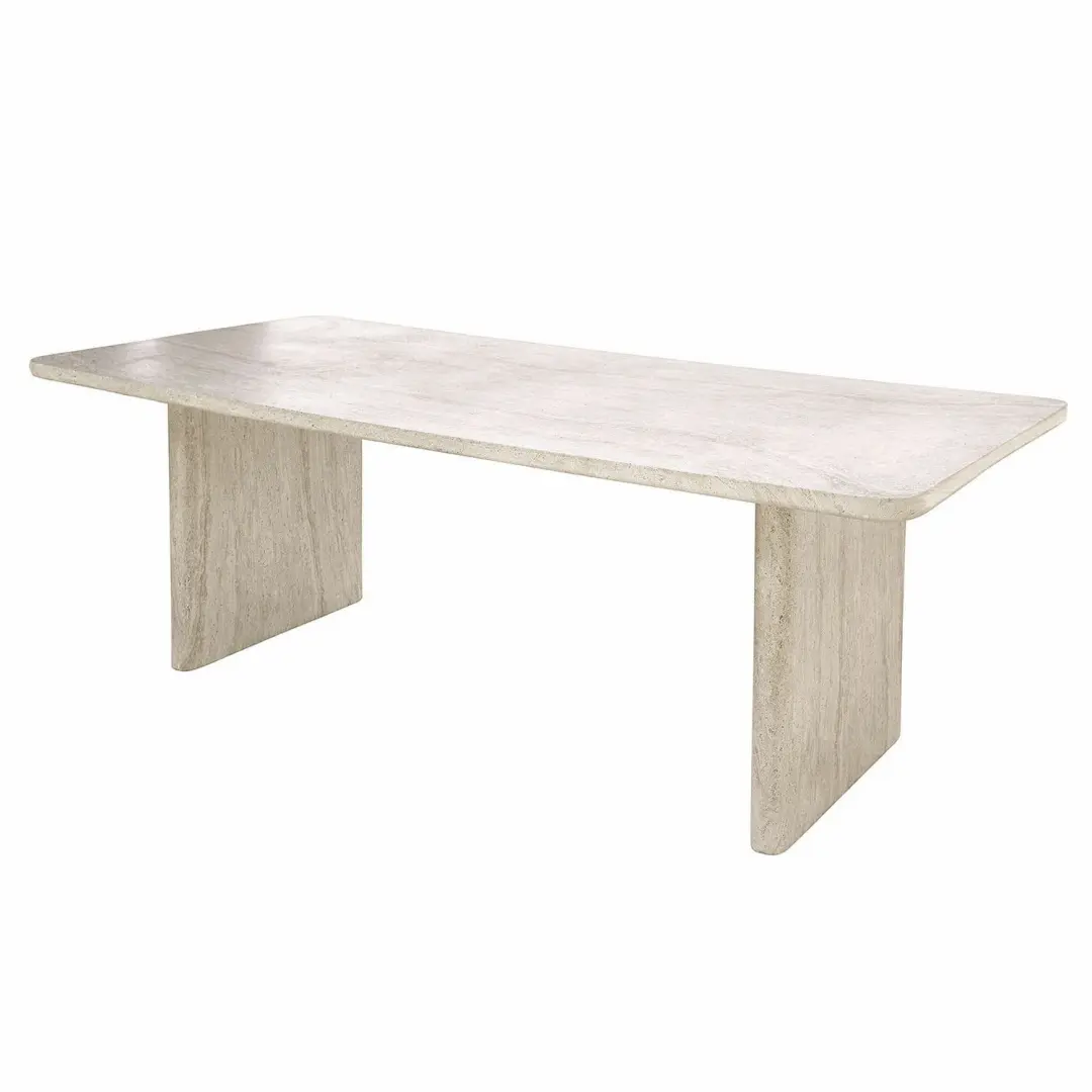 Loberon Yveline Eettafel - 6 Personen - Crème - afbeelding 2 van 6