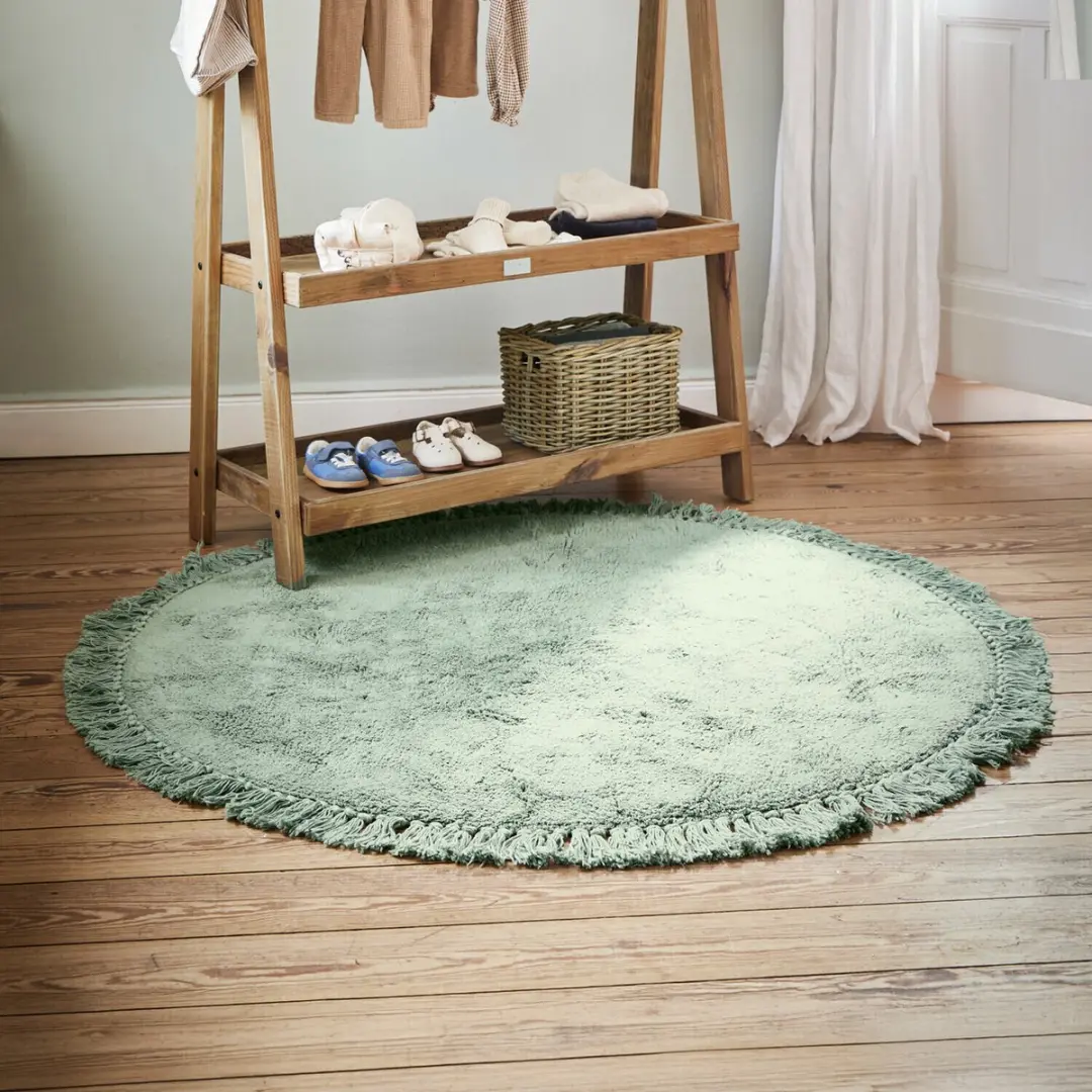 Loberon Ivalex Vloerkleed 120cm - Groen - afbeelding 2 van 6