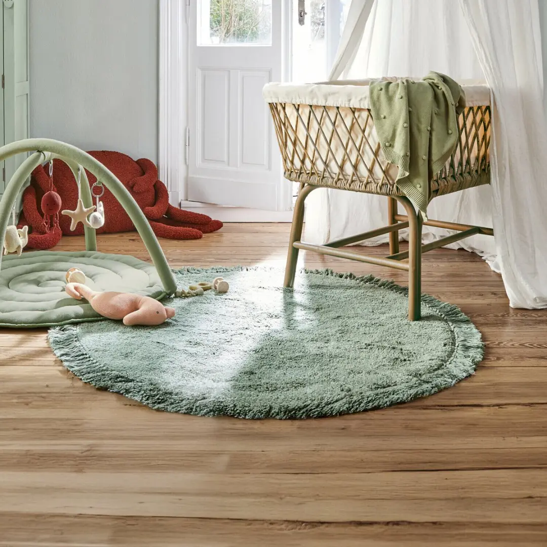 Loberon Ivalex Vloerkleed 120cm - Groen - afbeelding 4 van 6