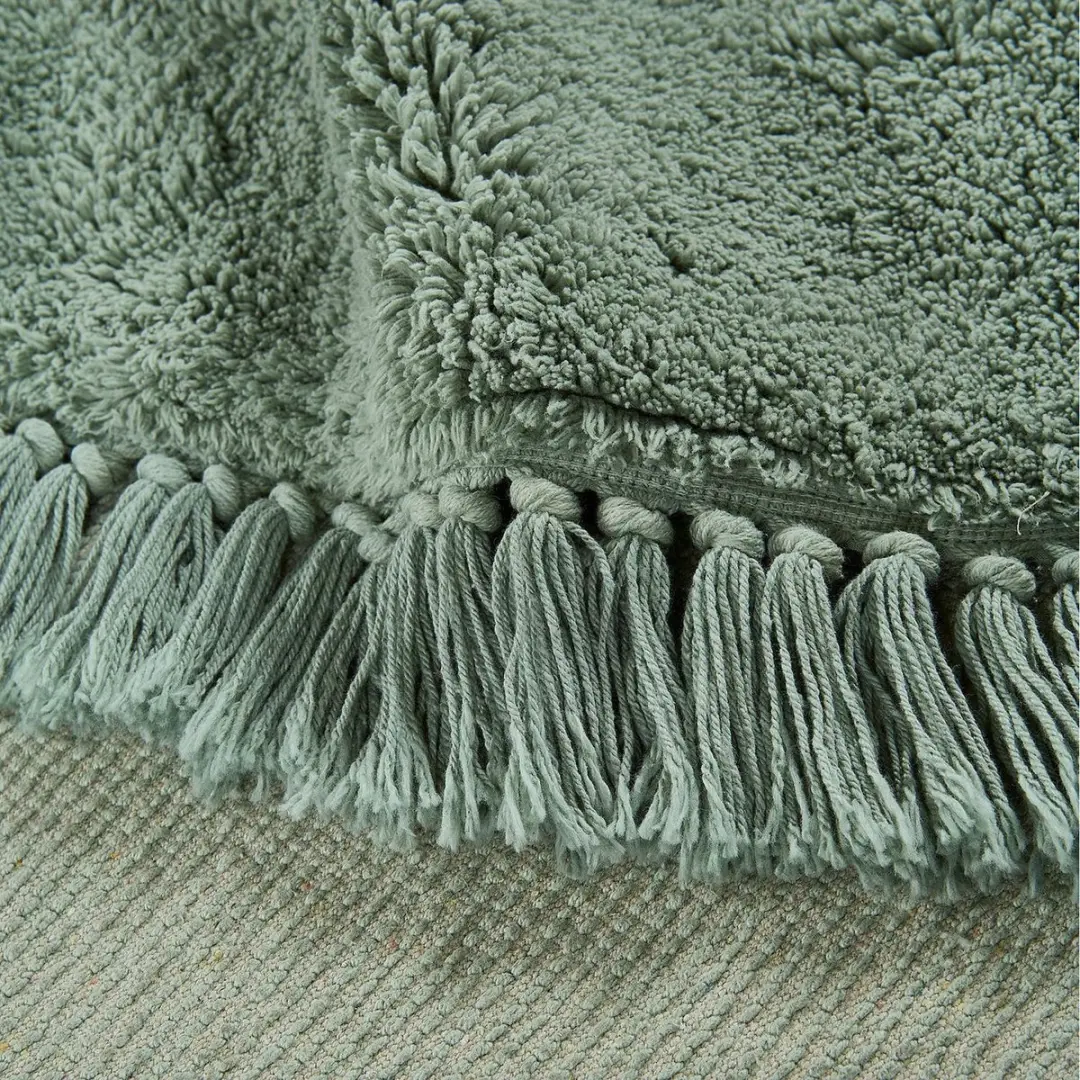 Loberon Ivalex Vloerkleed 120cm - Groen - afbeelding 5 van 6