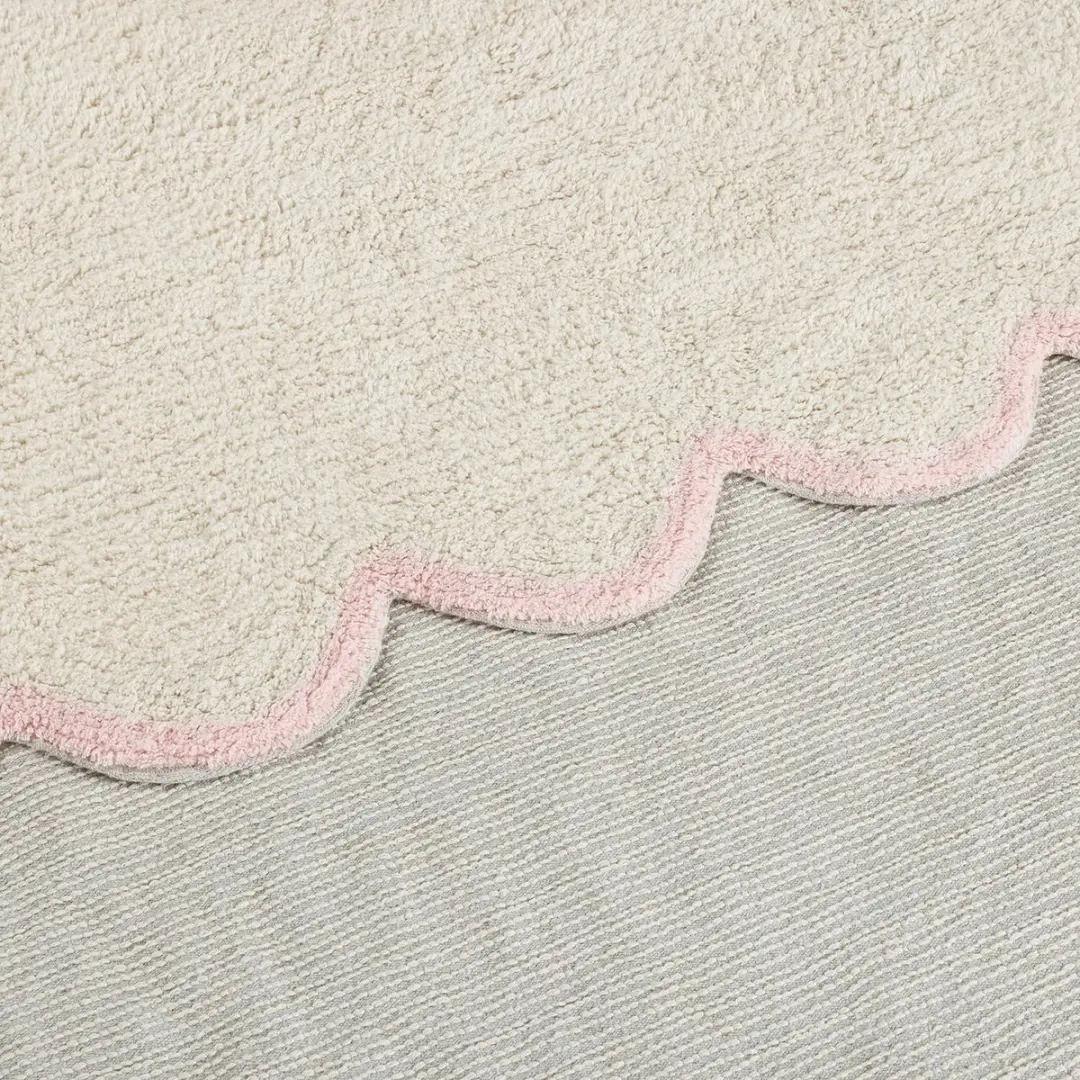 Loberon Vloerkleed Fenvara - Crème/Rozemulticolor - afbeelding 4 van 6
