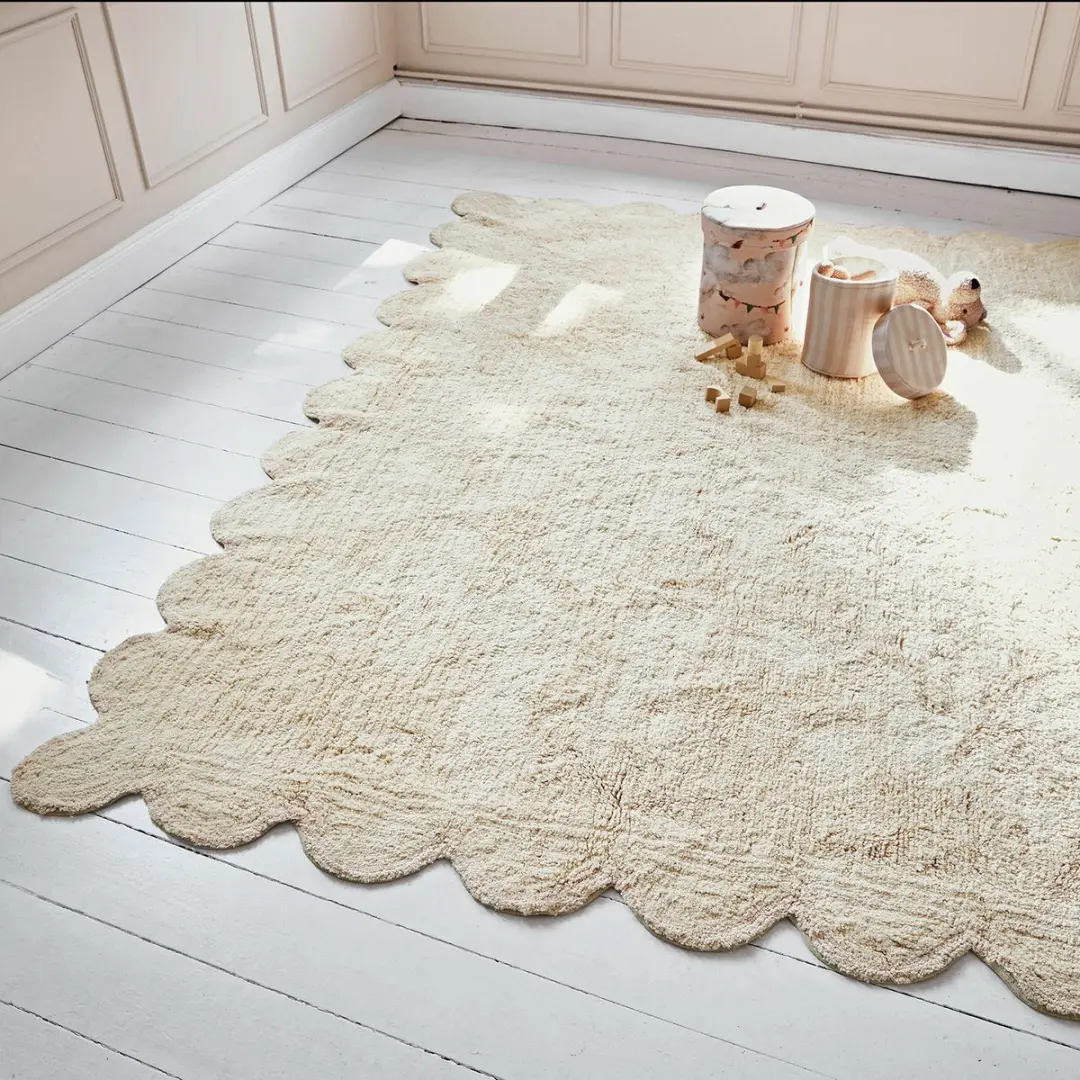 Loberon Vloerkleed Fenvara - Crème/Rozemulticolor - afbeelding 5 van 6