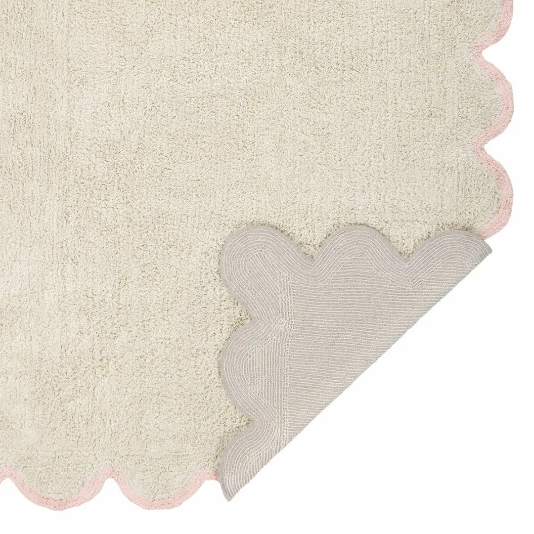 Loberon Vloerkleed Fenvara - Crème/Rozemulticolor - afbeelding 3 van 6