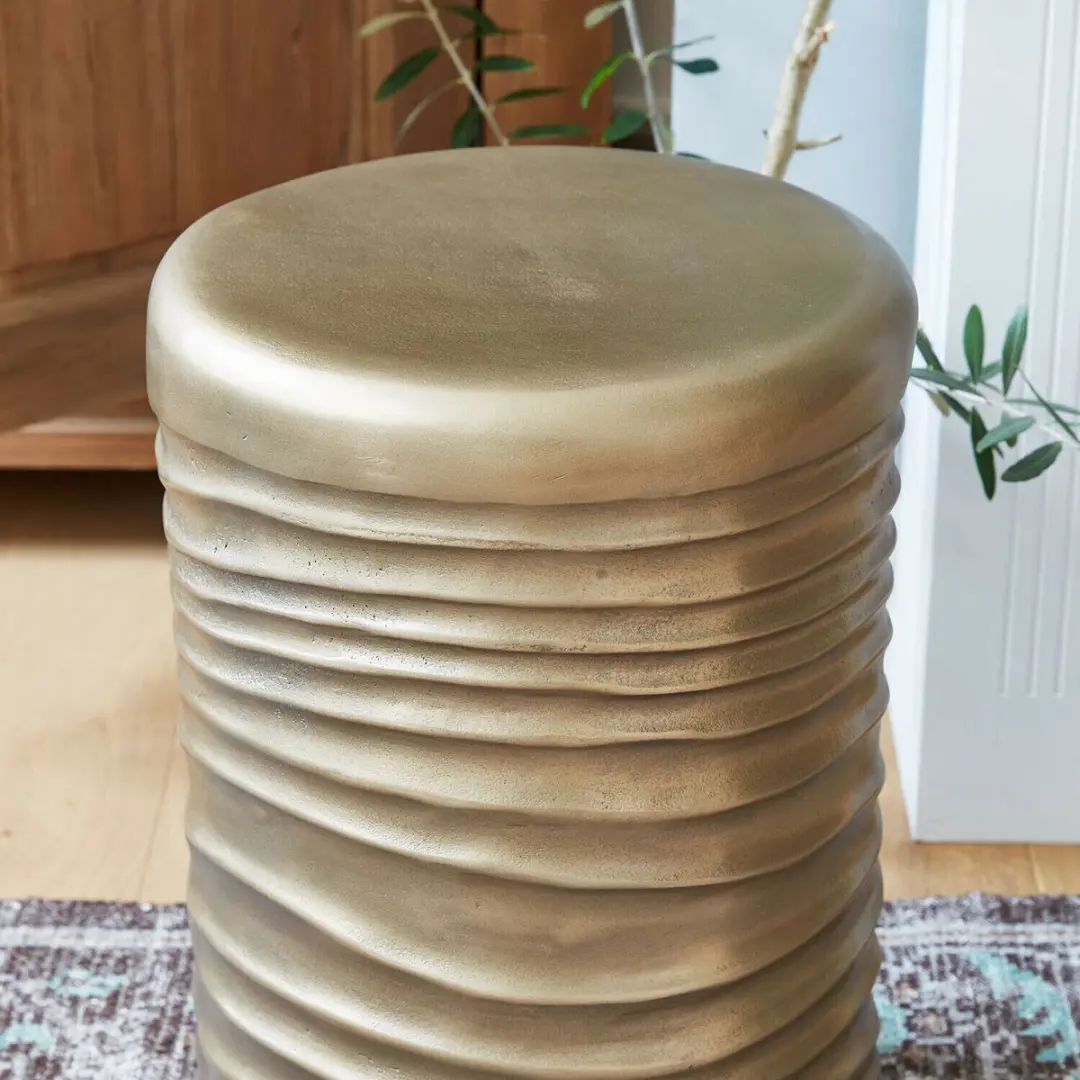 Loberon Bijzettafeltje Antiekmessing 32cm - afbeelding 2 van 4