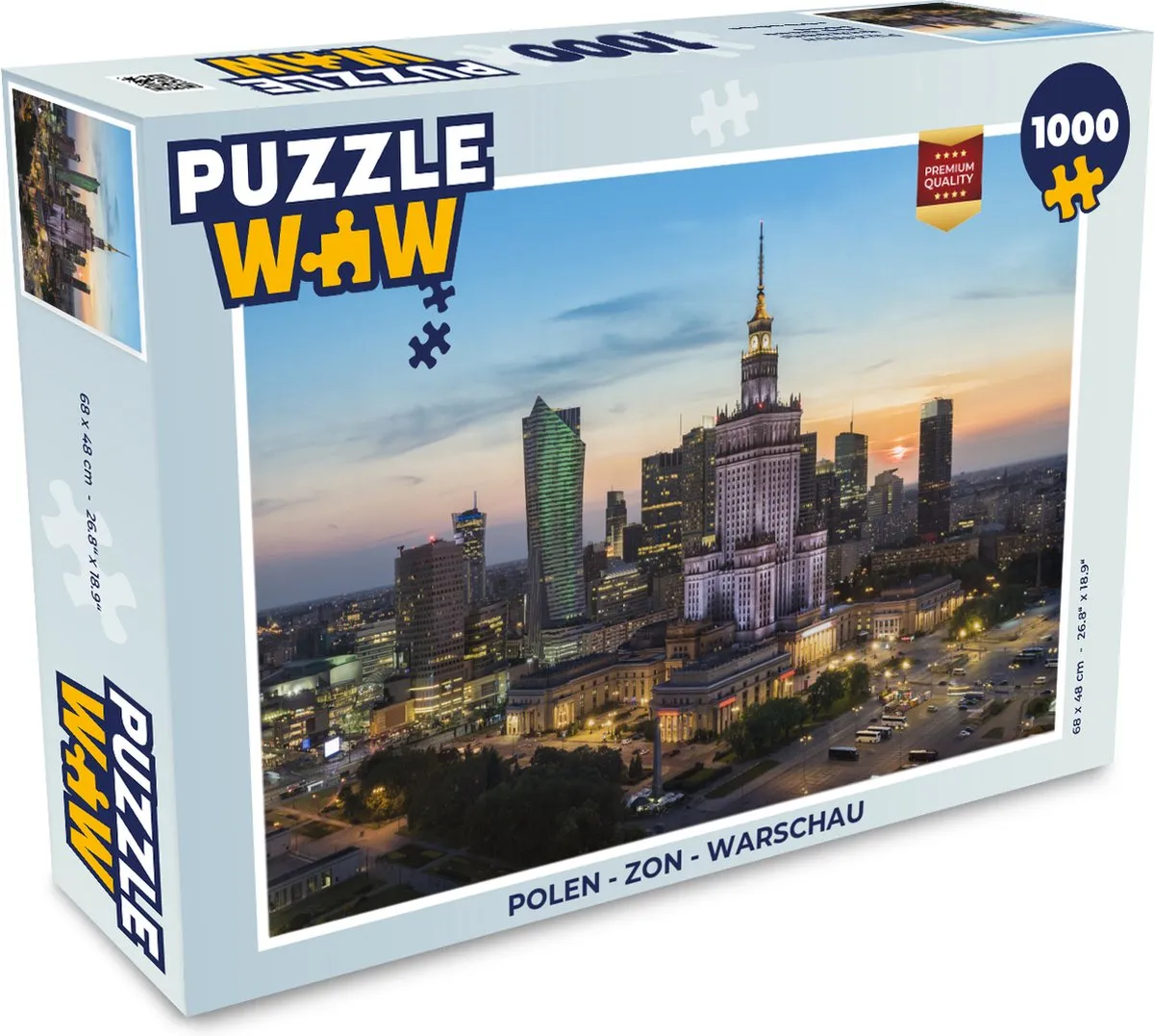 PuzzleWow Warschau Legpuzzel 1000 Stuks