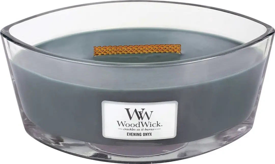 WoodWick Ellipse Evening Onyx Geurkaars 454g - afbeelding 2 van 6