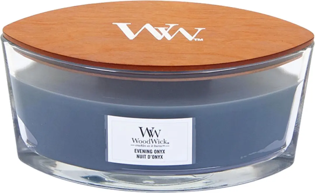 WoodWick Ellipse Evening Onyx Geurkaars 454g - afbeelding 4 van 6