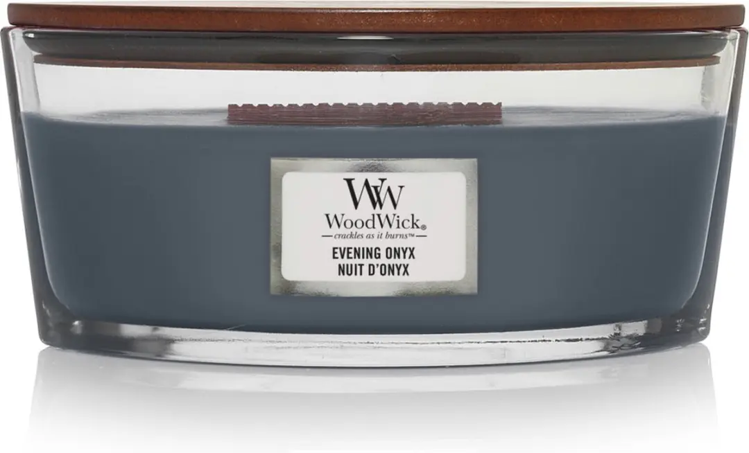 WoodWick Ellipse Evening Onyx Geurkaars 454g