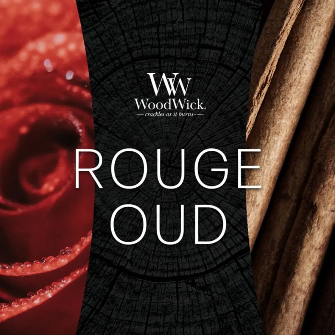WoodWick Hourglass Geurkaars Rouge Oud - 130 Branduren - afbeelding 2 van 6