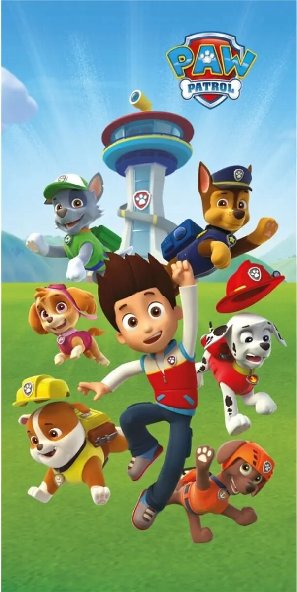 PAW Patrol Handdoek Team 70x140cm Multicolor