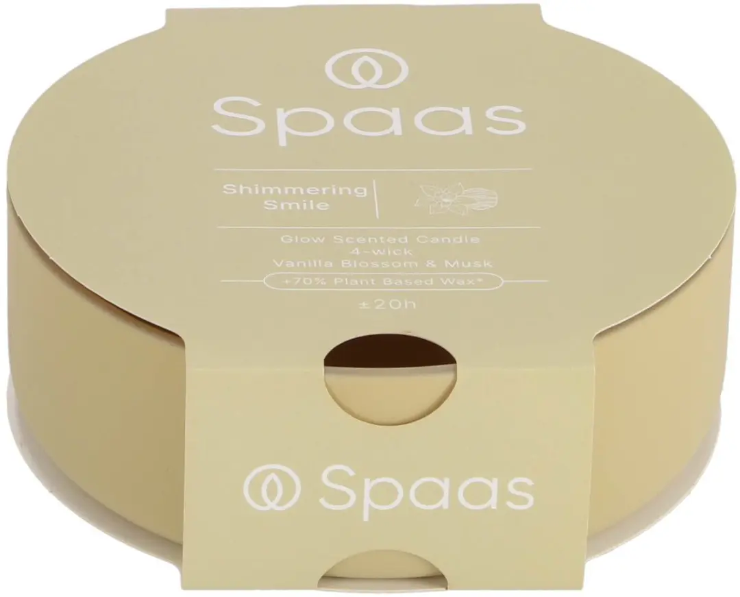 Spaas Glow 4W Geurkaars Shimmering Smile - afbeelding 5 van 6