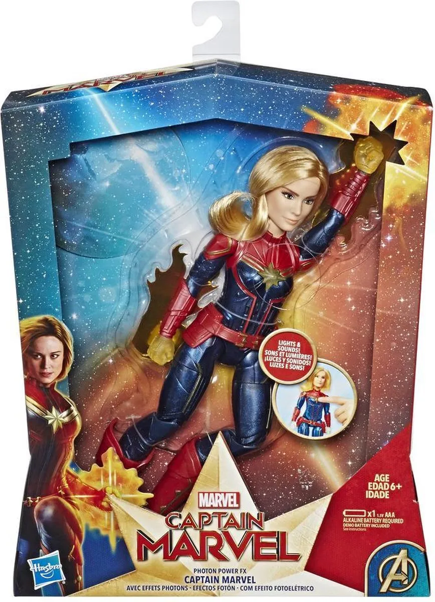 Marvel Avengers Photon Power Fx Captain Marvel - E3610EU4 - Rood/Blauw