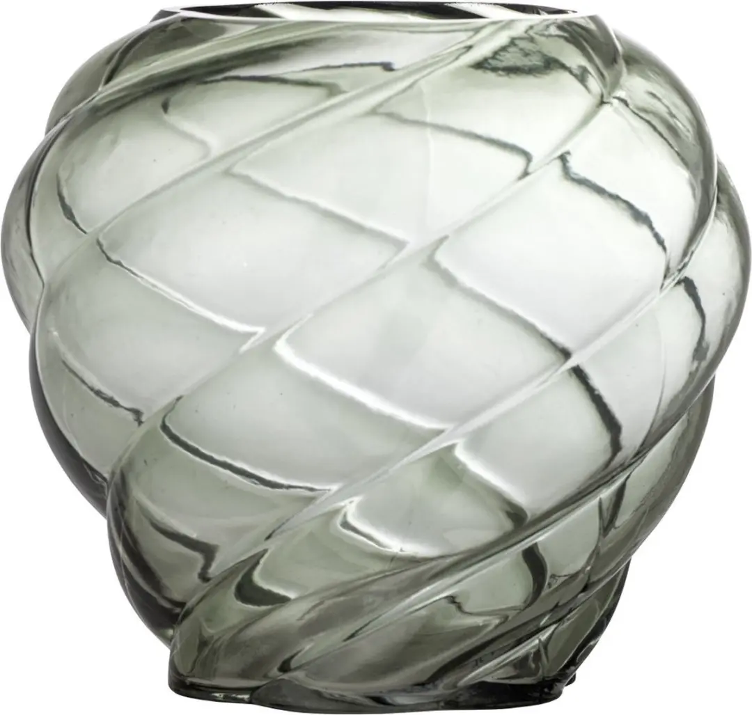 Bloomingville Vaas Leyan groen glas 18cm