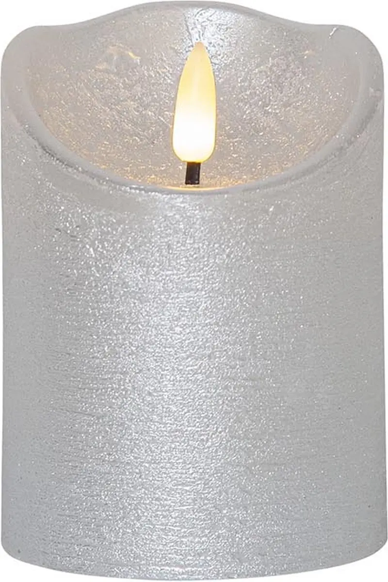 Star Trading LED echte waskaars 'Flamme Rustic', batterijen, timer, warm wit fli