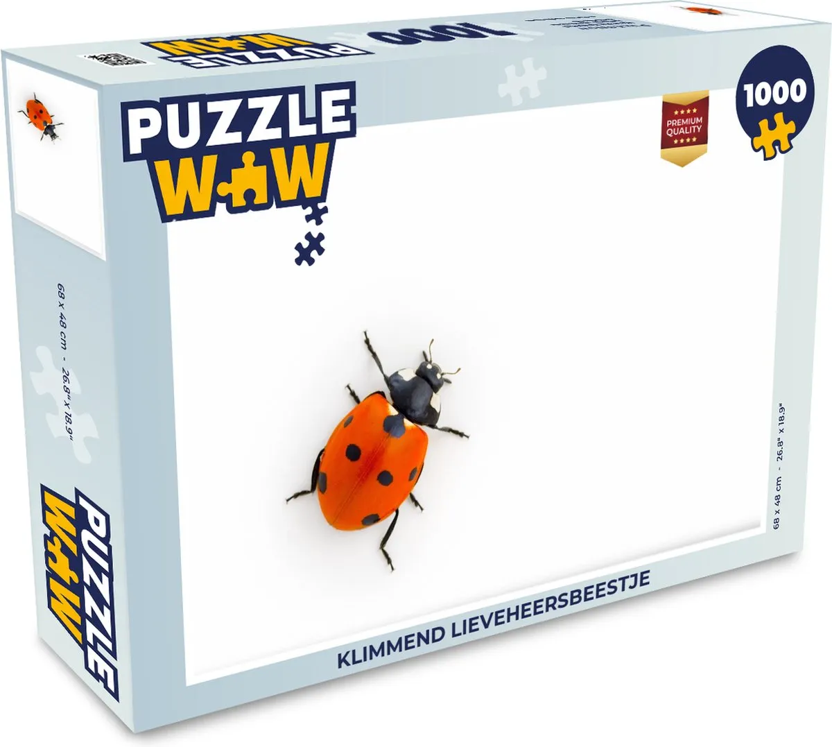 PuzzleWow Klimmend Lieveheersbeestje Legpuzzel 1000 Stuks