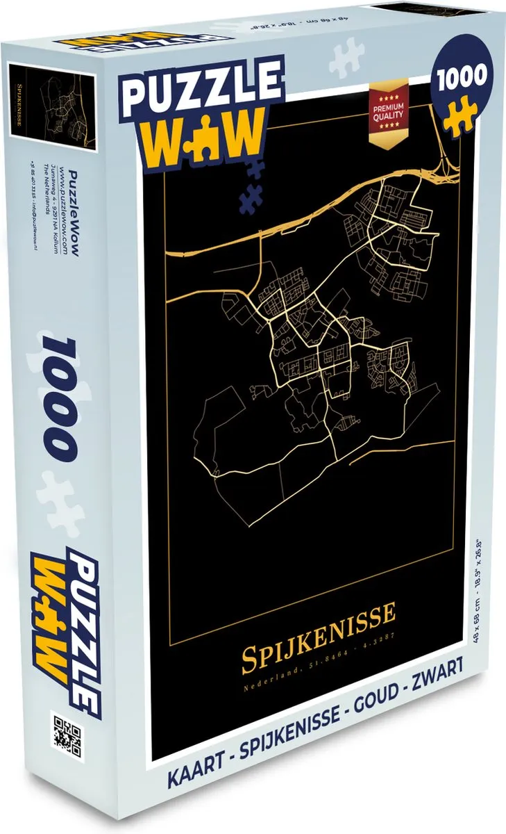 PuzzleWow Legpuzzel Spijkenisse 1000 Stuks - Multicolor