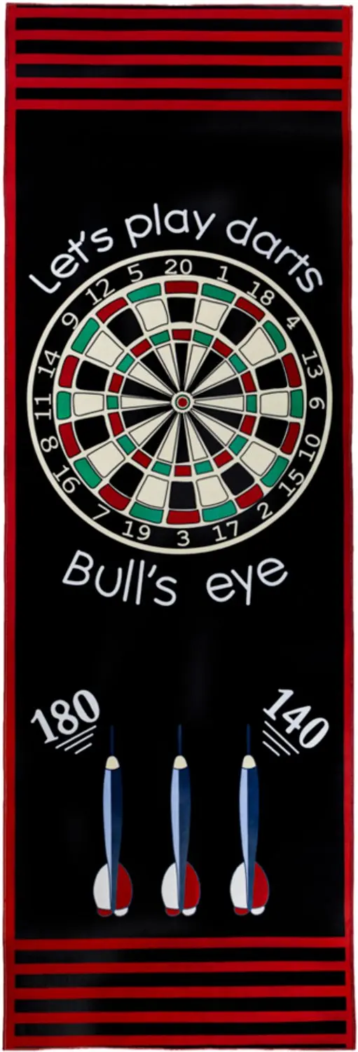 Speelkleed Darts Black 79 x 237 cm