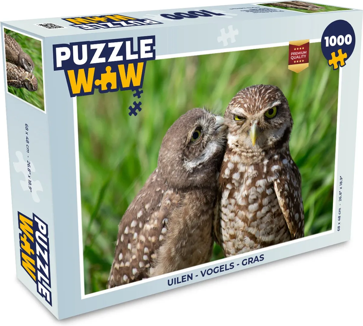 PuzzleWow Vogels & Gras Legpuzzel 1000 Stuks