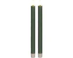 Anna's Collection LED Dinerkaarsen 26cm Jade Groen
