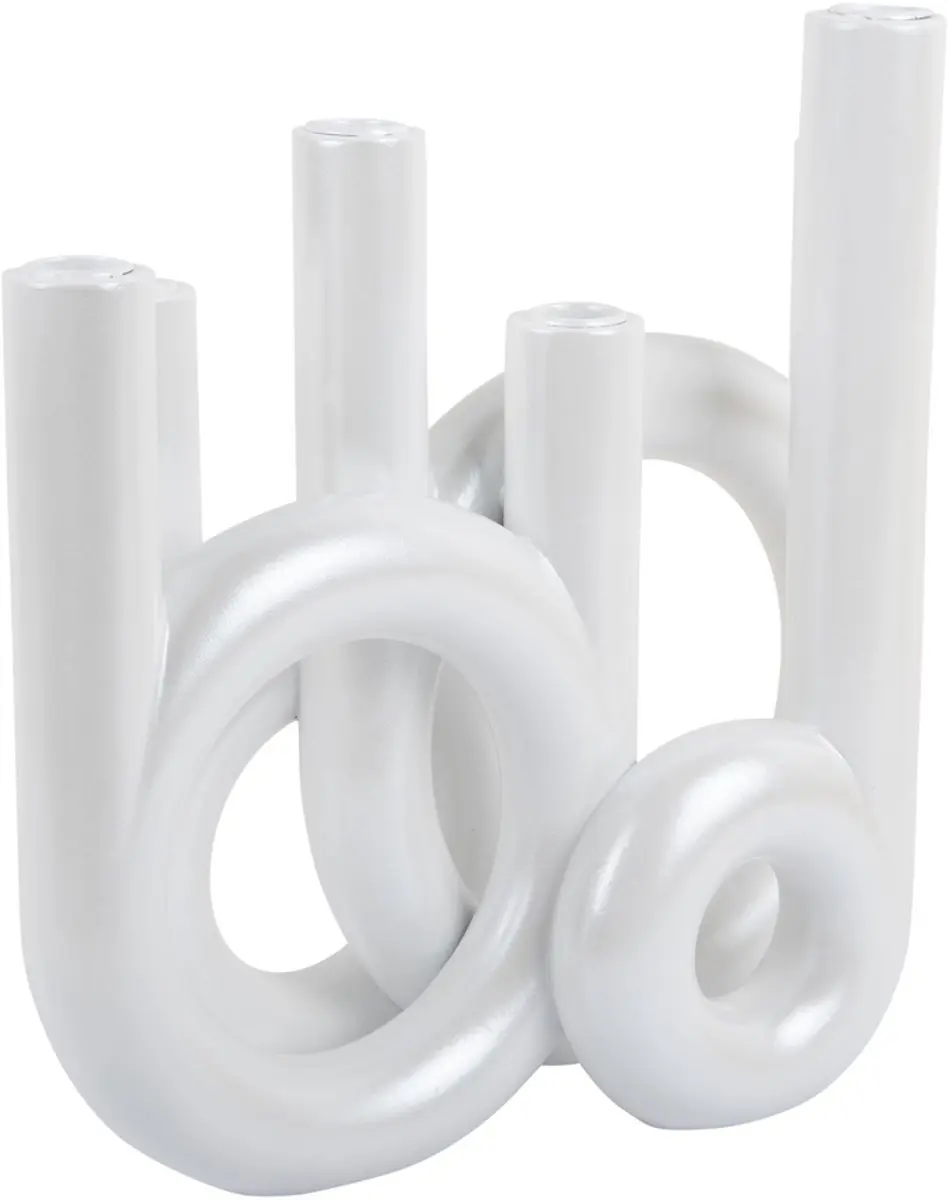 Present Time Rings Kandelaar - Wit - afbeelding 2 van 5