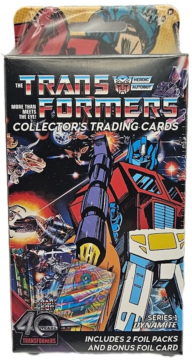 Transformers 40th Anniversary Trading Cards 2-Pack Hanger Box
