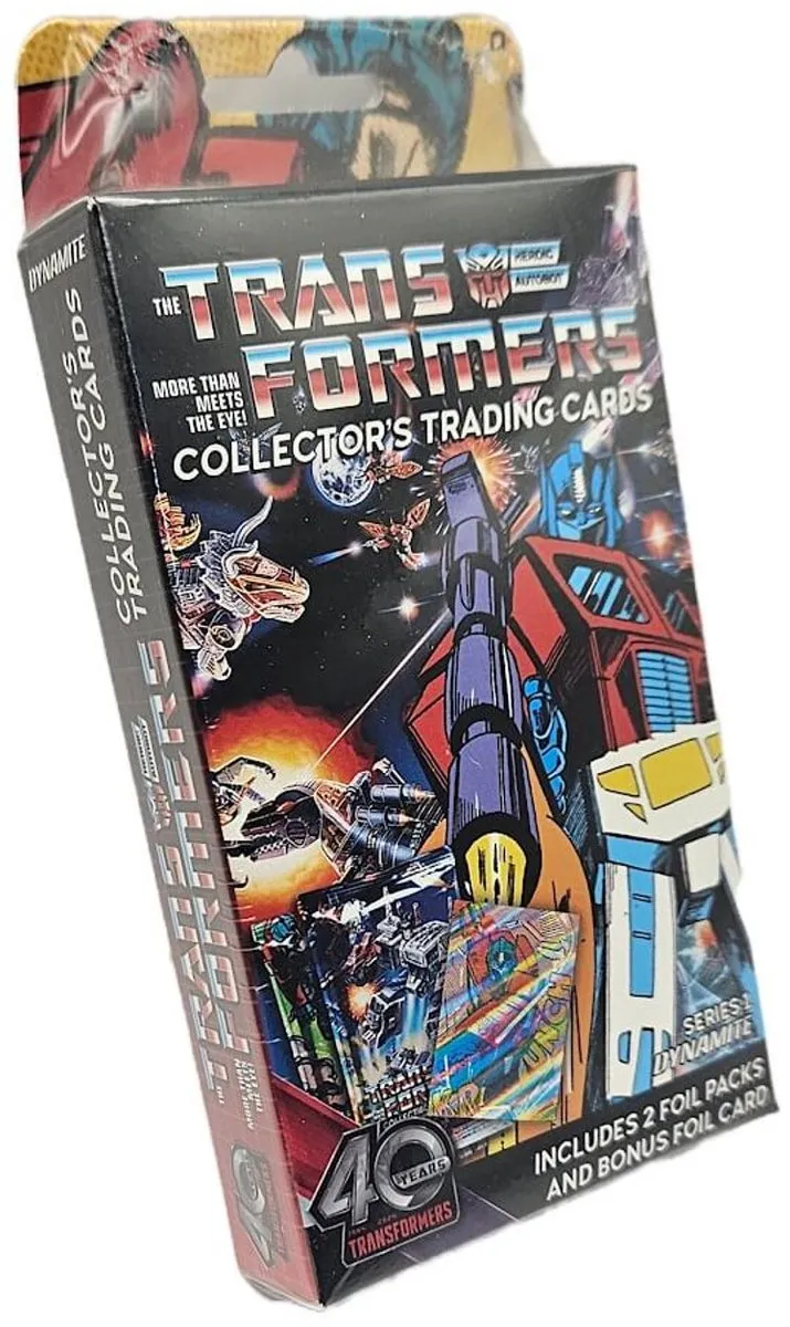 Transformers 40th Anniversary Trading Cards 2-Pack Hanger Box