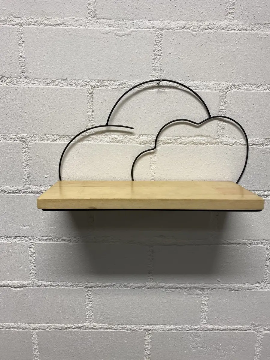 Wandrek "wolken" metaal
